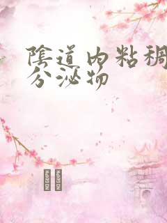 阴道内粘稠微黄分泌物