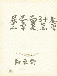 尿蛋白3+肌酐正常是怎么回事