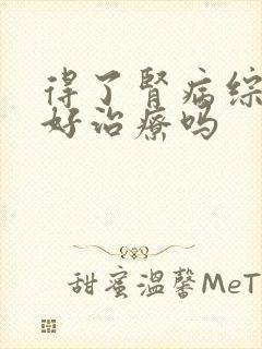 得了肾病综合症好治疗吗