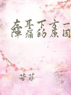 左耳下方一阵一阵痛的原因