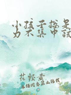 小孩子总是专注力不集中该怎么办