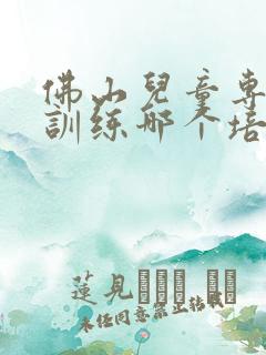 佛山儿童专注力训练哪个培训机构好