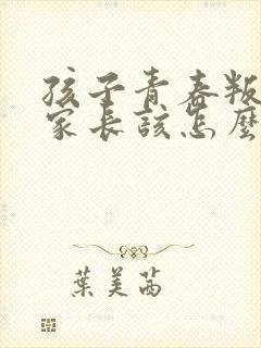 孩子青春叛逆期家长该怎么办