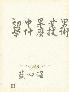 初中毕业男孩子学什么技术好