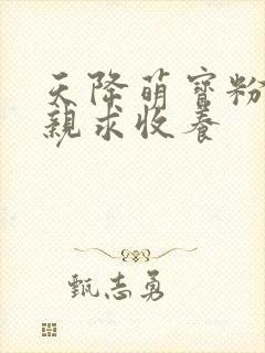 天降萌宝粉嫩娘亲求收养