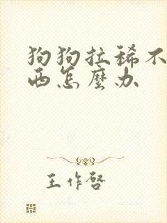 狗狗拉稀不吃东西怎么办