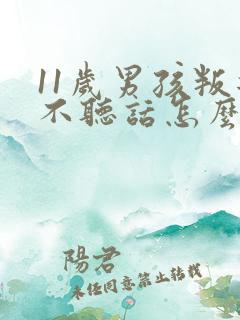 11岁男孩叛逆不听话怎么办