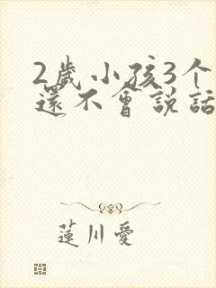 2岁小孩3个月还不会说话