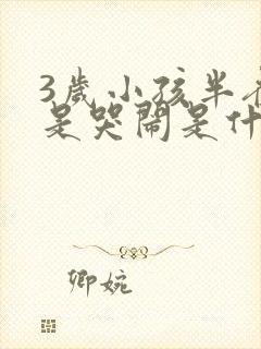 3岁小孩半夜老是哭闹是什么原因