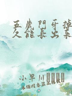 五岁门牙掉了多久能长出来