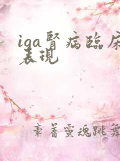 iga肾病临床表现