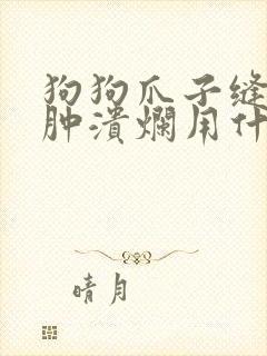 狗狗爪子缝隙红肿溃烂用什么药