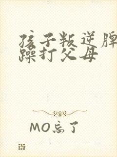 孩子叛逆脾气暴躁打父母