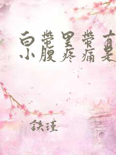 白带里带有血丝小腹疼痛是怎么回事