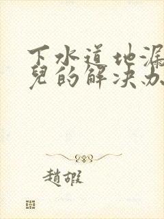 下水道地漏反味儿的解决办法