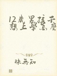 12岁男孩子不想上学怎么办