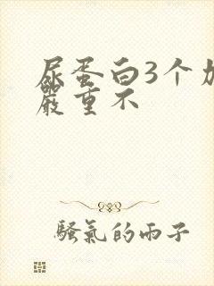 尿蛋白3个加号严重不