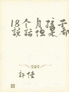 18个月孩子不说话但是都懂