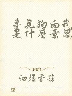 梦见狗向我撒尿是什么意思