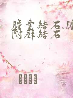 胆囊结石.胆囊附壁结石