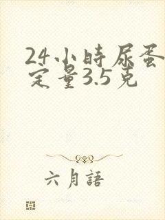 24小时尿蛋白定量3.5克