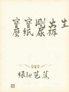 宝宝刚出生用什么纸尿裤