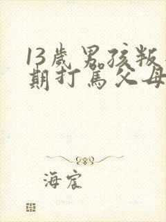 13岁男孩叛逆期打骂父母