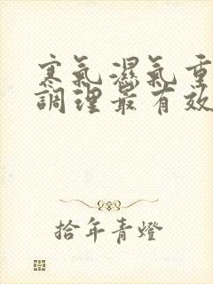 寒气湿气重怎么调理最有效