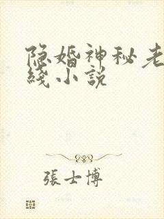 隐婚神秘老公在线小说