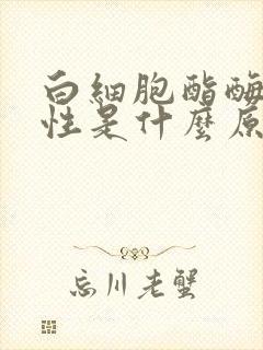 白细胞酯酶弱阳性是什么原因造成的