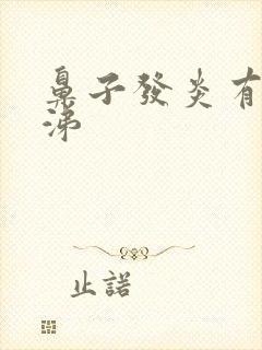 鼻子发炎有黄鼻涕