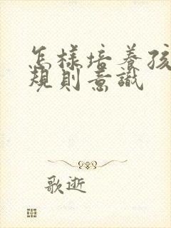 怎样培养孩子的规则意识