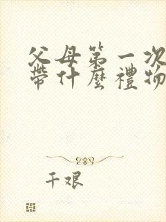 父母第一次见面带什么礼物