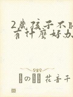 2岁孩子不睡觉有什么好办法