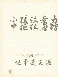 小孩注意力不集中拖拉磨蹭严重