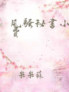 风骚秘书小说免费