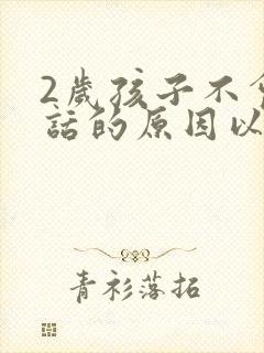 2岁孩子不会说话的原因以及措施