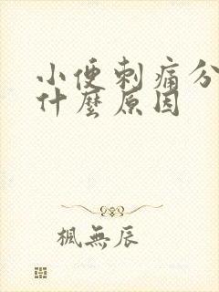 小便刺痛分叉是什么原因