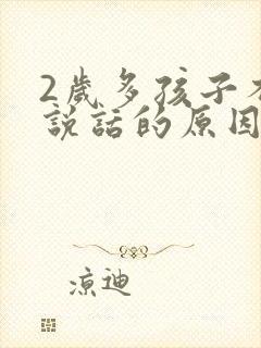 2岁多孩子不会说话的原因