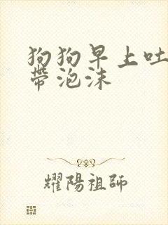 狗狗早上吐黄水带泡沫