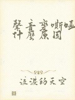 声音变嘶哑了是什么原因