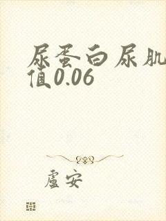 尿蛋白尿肌酐比值0.06