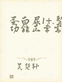 蛋白尿1+.肾功能正常需要治疗吗