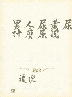 男人尿黄尿臭是什么原因