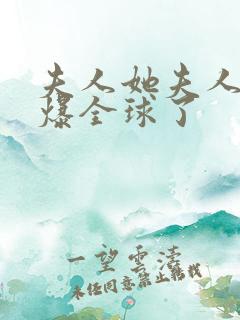 夫人她夫人她飒爆全球了