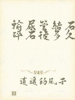 输尿管结石体外碎石后多久可以排出