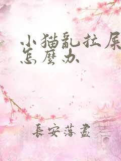 小猫乱拉屎拉尿怎么办