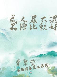 成人尿不湿哪个品牌比较好