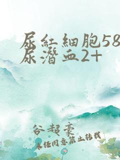 尿红细胞58和尿潜血2+