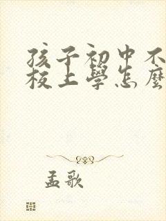 孩子初中不去学校上学怎么办?